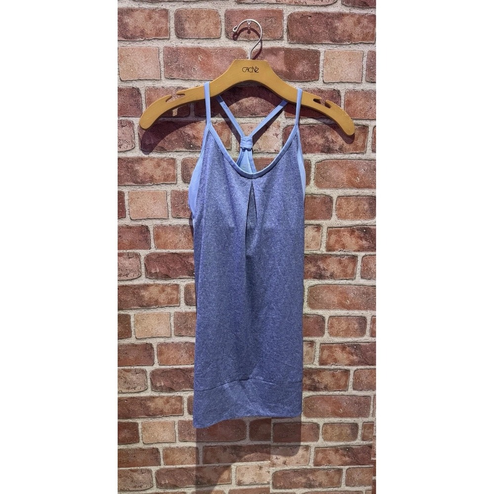 Champions Womems Sz Small Athletic Built In Bra Top Shades Of Blue Sportswear